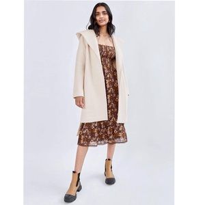 NWOT Wilfred Acre Robe, Heather bone, XS, 100% merino wool